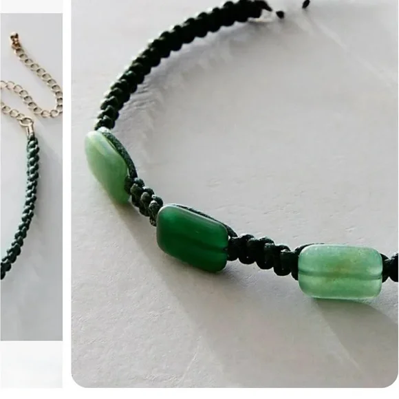 Free People Sweet Carolina Choker Necklace/Jade - Picture 2 of 16